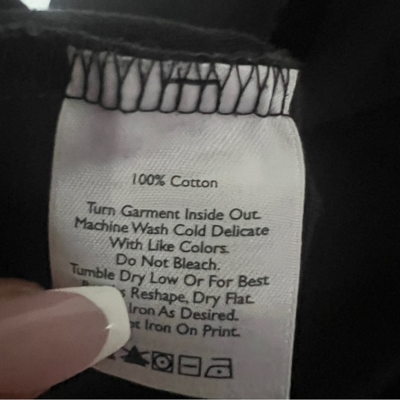 Eddie Bauer Black Cotton Turtle Neck SZ L - Picture 5 of 5